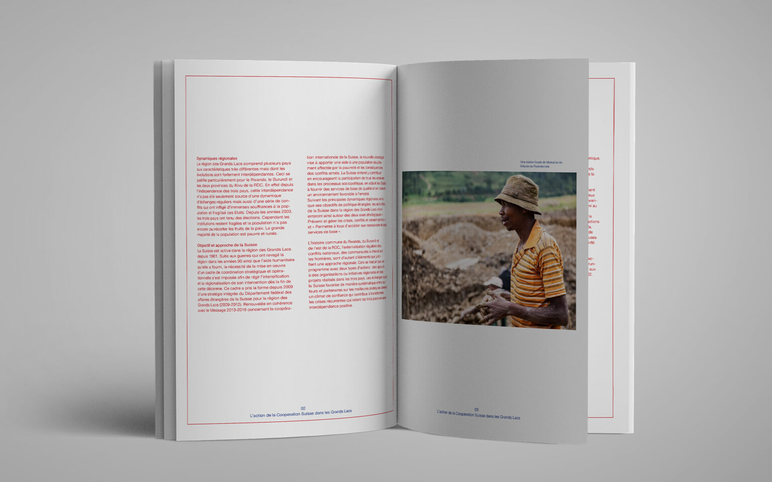 Switzerland in Rwanda - editorial design