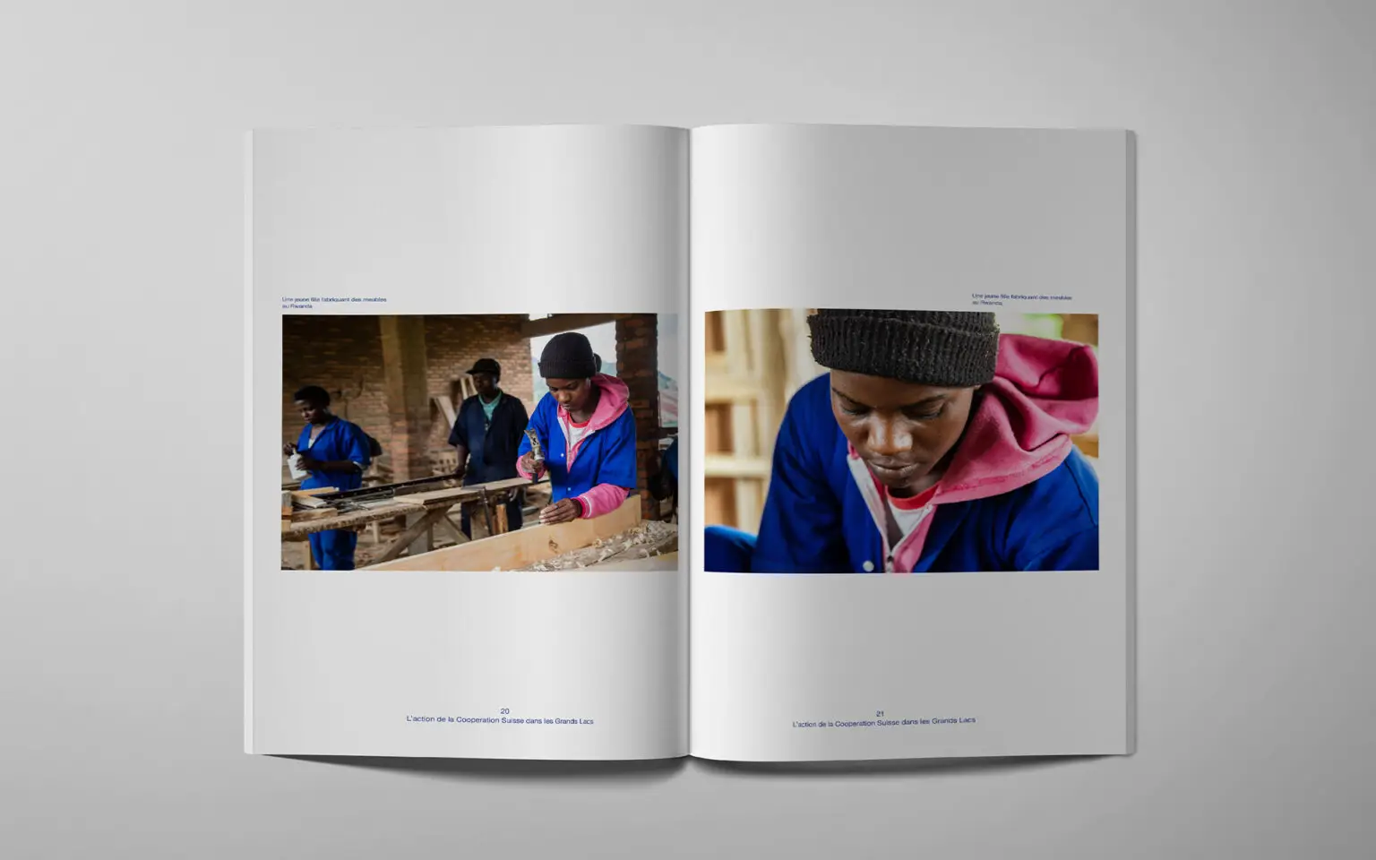 Switzerland in Rwanda - editorial design